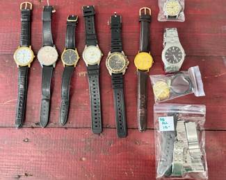 watches, mostly Seiko, Citizen ecoDrive