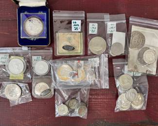 all silver, many are .999