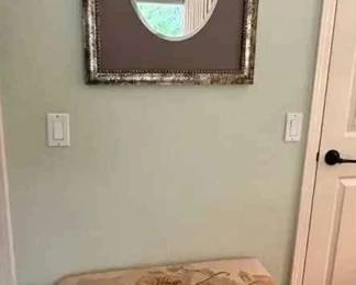 HA187Vintage French Style Bench And Mirror