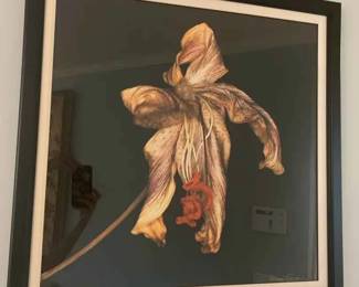 HA115Floral Print, Signed By Artist 