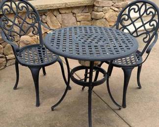 HA106VBlack 3Piece Bistro Set
