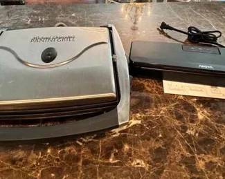 HA177Panini Press And Vaccum Sealer