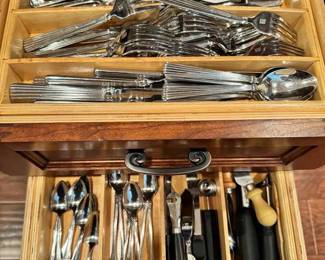 HA182Mystery Lot Of Flatware And More