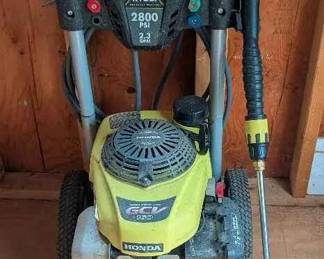 HA130Ryobi 2800 PSI Gas Pressure Washer Honda Engine 