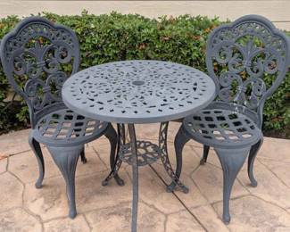 HA1193 Piece Bistro Table Set With Umbrella Hole