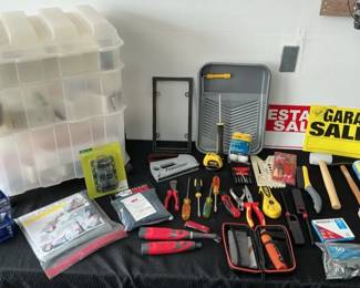 Assortment Of Tools, Storage, Supplies