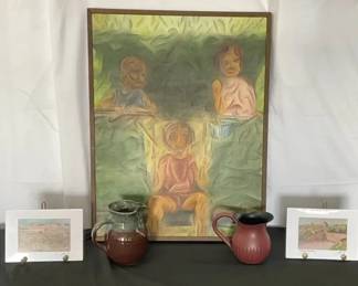Handpainted Art, Lavi Group Art, Pitchers