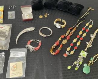 O.C Tanner 14k Service Pin, Costume Necklaces, More