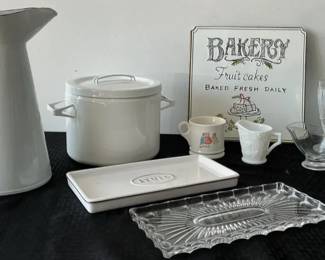Glass Ware, Milk Glass, More