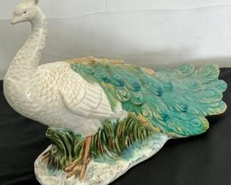 Glazed Ceramic Peacock