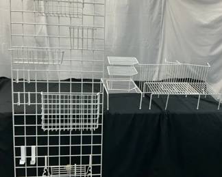 White Metal Organizers