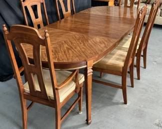 02 Bassett Dining Room Chairs Table