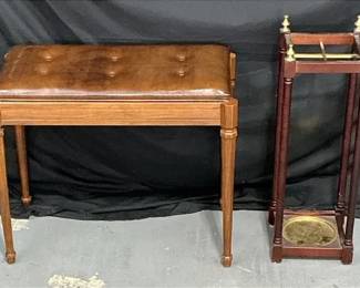 Piano Bench Umbrella Stand