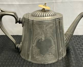 Pinder Bros. Silver Plated Teapot