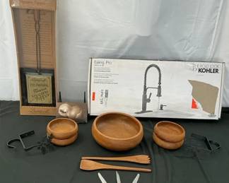 Kohler Faucet, Selandia Bowl Set, Bromwell Popcorn Popper