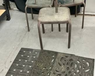 Metal Outdoor Side Tables Door Mats