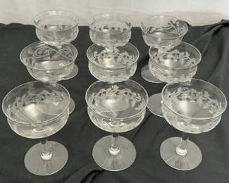 06 Tiffin Franciscan Champagne Glasses