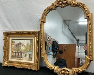 Mirror Framed Oil Painting