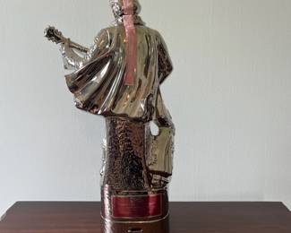 M10 - $20. Elvis Decanter (Empty) Music Box. Measures 8.5" x 5.5" x 15.25" tall.