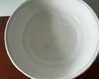 M21 - $75. Bowl & Pitcher. Royal Ironstone China. Johnson Bros England. Has crazing throughout.
