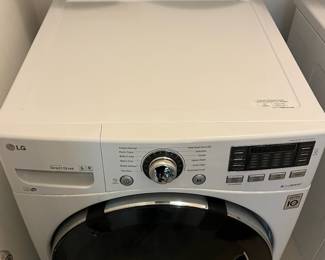 M1 - $150 Pair. LG Washing Machine Model # WM3575CW. LG Dryer LG Dryer Model DLEX3570W. Washing machine door has been taped together. Doesn't affect function, purely cosmetic.
