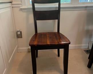 M45 - $125. Round dining table with 4 chairs. Measures 42" round x 30" tall. Sturdy and in good condition!
