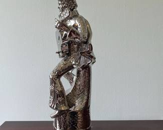 M10 - $20. Elvis Decanter (Empty) Music Box. Measures 8.5" x 5.5" x 15.25" tall.