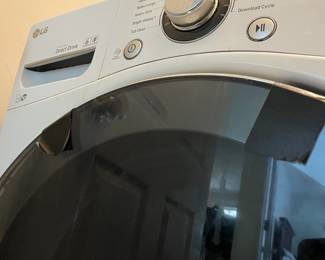 M1 - $150 Pair. LG Washing Machine Model # WM3575CW. LG Dryer LG Dryer Model DLEX3570W. Washing machine door has been taped together. Doesn't affect function, purely cosmetic.