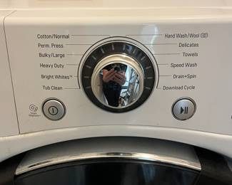 M1 - $150 Pair. LG Washing Machine Model # WM3575CW. LG Dryer LG Dryer Model DLEX3570W. Washing machine door has been taped together. Doesn't affect function, purely cosmetic.