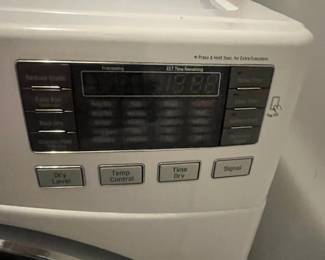 M1 - $150 Pair. LG Washing Machine Model # WM3575CW. LG Dryer LG Dryer Model DLEX3570W. Washing machine door has been taped together. Doesn't affect function, purely cosmetic.