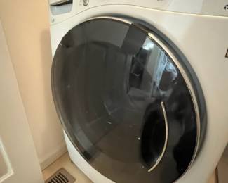 M1 - $150 Pair. LG Washing Machine Model # WM3575CW. LG Dryer LG Dryer Model DLEX3570W. Washing machine door has been taped together. Doesn't affect function, purely cosmetic.