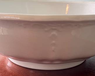 M21 - $75. Bowl & Pitcher. Royal Ironstone China. Johnson Bros England. Has crazing throughout.