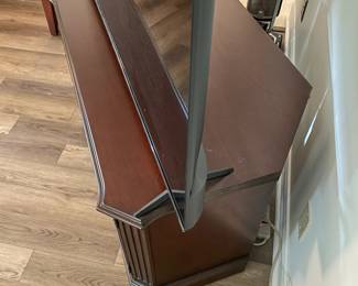 M3 - $35. TV / Media Cabinet. (Holding a 55" TV in this photo) Measures 43" wide x 25.5" deep x 25" tall.