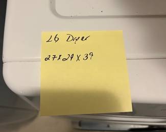 M1 - $150 Pair. LG Washing Machine Model # WM3575CW. LG Dryer LG Dryer Model DLEX3570W. Washing machine door has been taped together. Doesn't affect function, purely cosmetic.