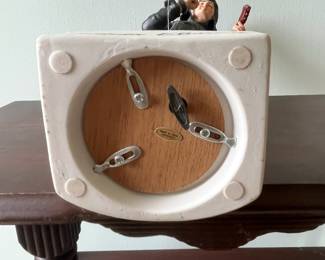 M9 - $20. Elvis Decanter (empty) Music Box. Measures 5.5" x 5.5" x 14.5" tall.