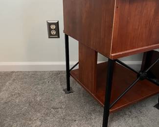 M31 - $25. Sauder Single Nightstand. Sturdy. Minor surface wear. Measures 17.5" wide x 15.5" deep x 23" tall.