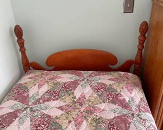 M58 - $65. Twin size bedframe with clean mattress if you want it!