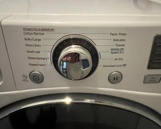 M1 - $150 Pair. LG Washing Machine Model # WM3575CW. LG Dryer LG Dryer Model DLEX3570W. Washing machine door has been taped together. Doesn't affect function, purely cosmetic.