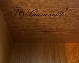 M30 - $85. Thomasville Dresser with Mirror. Measures 70" wide x 20" deep x 32" tall to the top of dresser. 80" to the top of the mirror. Mirror is 29.75" x 48.5" and comes off to move)