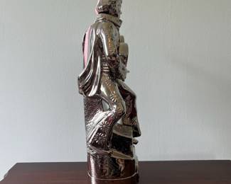M10 - $20. Elvis Decanter (Empty) Music Box. Measures 8.5" x 5.5" x 15.25" tall.
