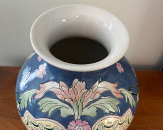 M32 - $10. Decorative Vase. Measures 7" across x 12" tall.