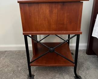 M31 - $25. Sauder Single Nightstand. Sturdy. Minor surface wear. Measures 17.5" wide x 15.5" deep x 23" tall.