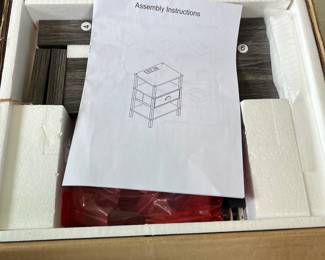 M57 - $10. Temu Brown Storage / Office Cabinet. Unassembled - new in box.