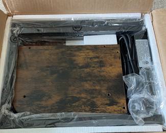 M56 - $10. Temu Brown Storage / Office Cabinet. Unassembled - new in box.