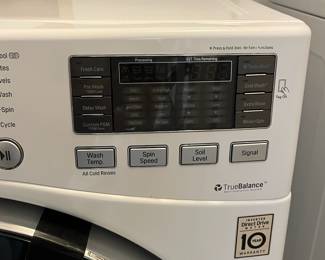 M1 - $150 Pair. LG Washing Machine Model # WM3575CW. LG Dryer LG Dryer Model DLEX3570W. Washing machine door has been taped together. Doesn't affect function, purely cosmetic.