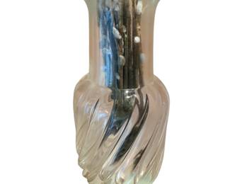 Maurizio Alberetti Seguso Vase signed& numbered 15" tall