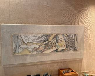 Larry Rivers “Edo Woman” 21” x 48.5”