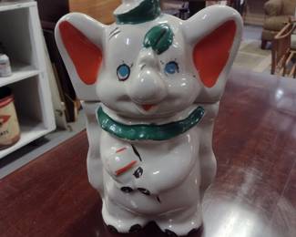 Vintage ceramic Disney Dumbo "Turnabout" cookie jar