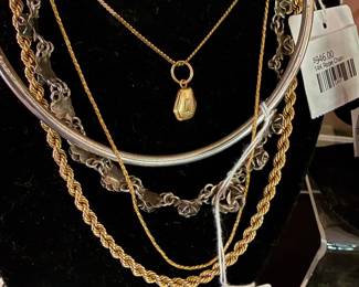 Sterling Charles Albert Necklace 