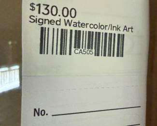 Signed Watercolor/Ink Art 